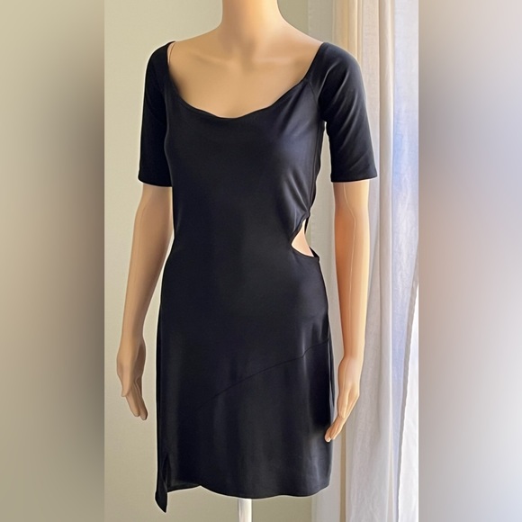 Stillwater Side Cut Out Mini Dress Black Size Small - Picture 2 of 9